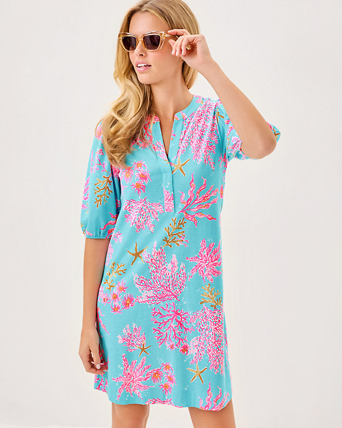 Colson Dress - Multi Royal Coral