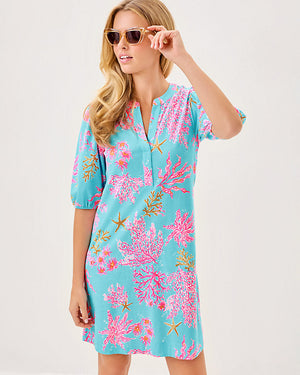 Colson Dress - Multi Royal Coral
