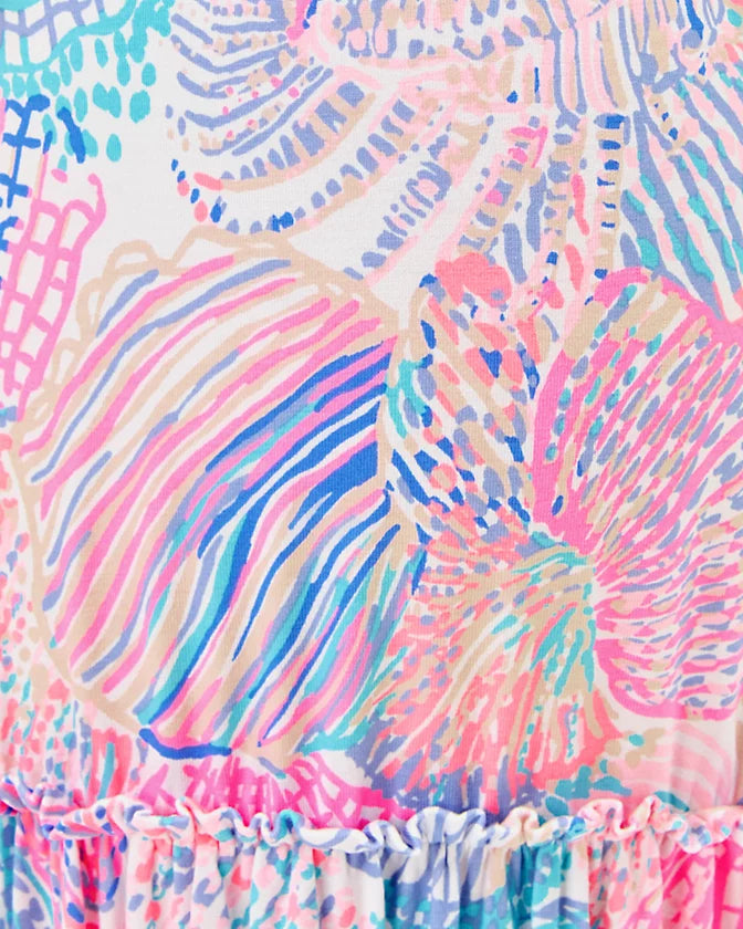 Skylar Midi Dress - Multi Roar of The Seas