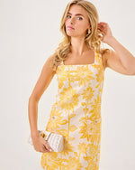 Albright Shift Dress - Resort White Via Sunny Jacquard