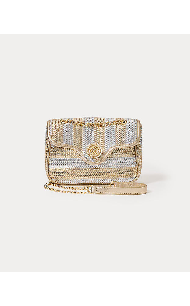 Cora Crossbody Bag - Gold Metallic X Silver Metallic