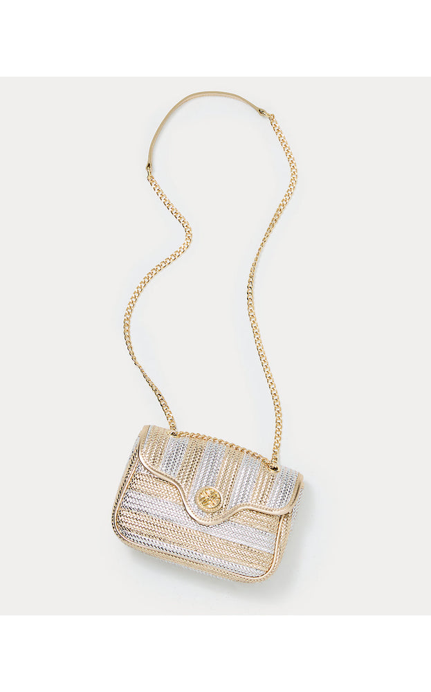 Cora Crossbody Bag - Gold Metallic X Silver Metallic