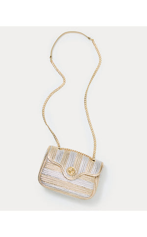 Cora Crossbody Bag - Gold Metallic X Silver Metallic