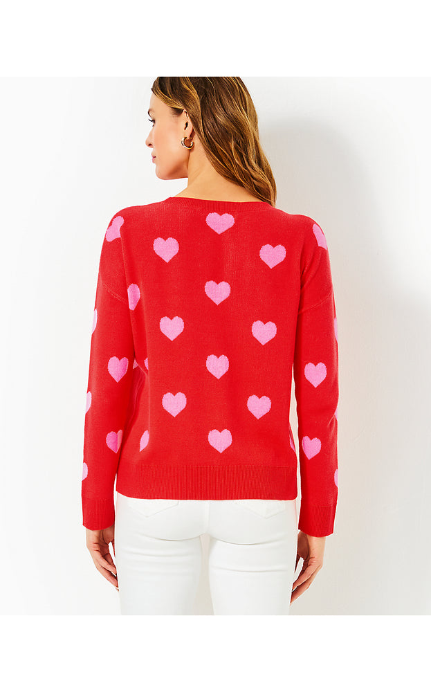 Tensley Sweater - Rococo Red Heart Jacquard