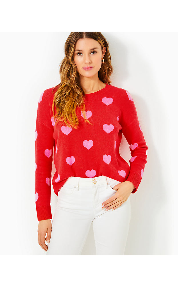 Tensley Sweater - Rococo Red Heart Jacquard