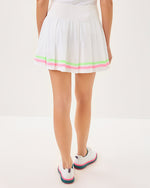 Luxletic 15" Cosmina High Rise Pleated Skort - Resort White