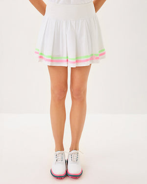 Luxletic 15" Cosmina High Rise Pleated Skort - Resort White