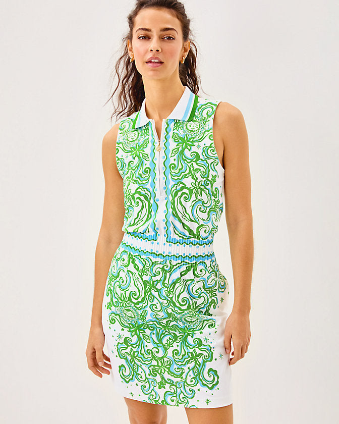 UPF 50+ Luxletic Love Active Sleeveless Dress - Resort White Sol Mates Engineered Luxletic