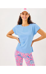 UPF 50+ Luxletic Glenna Active Tee - Jacaranda Blue