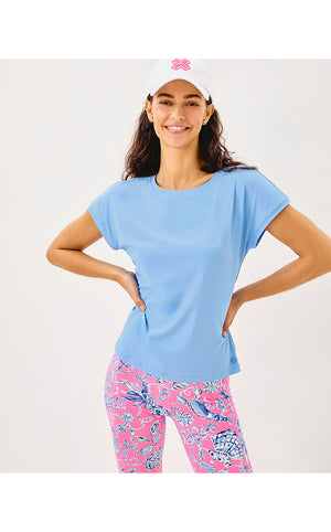 UPF 50+ Luxletic Glenna Active Tee - Jacaranda Blue