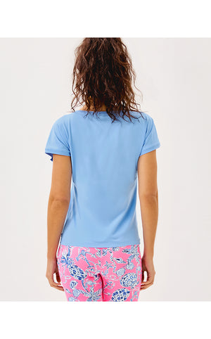 UPF 50+ Luxletic Glenna Active Tee - Jacaranda Blue