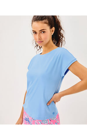 UPF 50+ Luxletic Glenna Active Tee - Jacaranda Blue