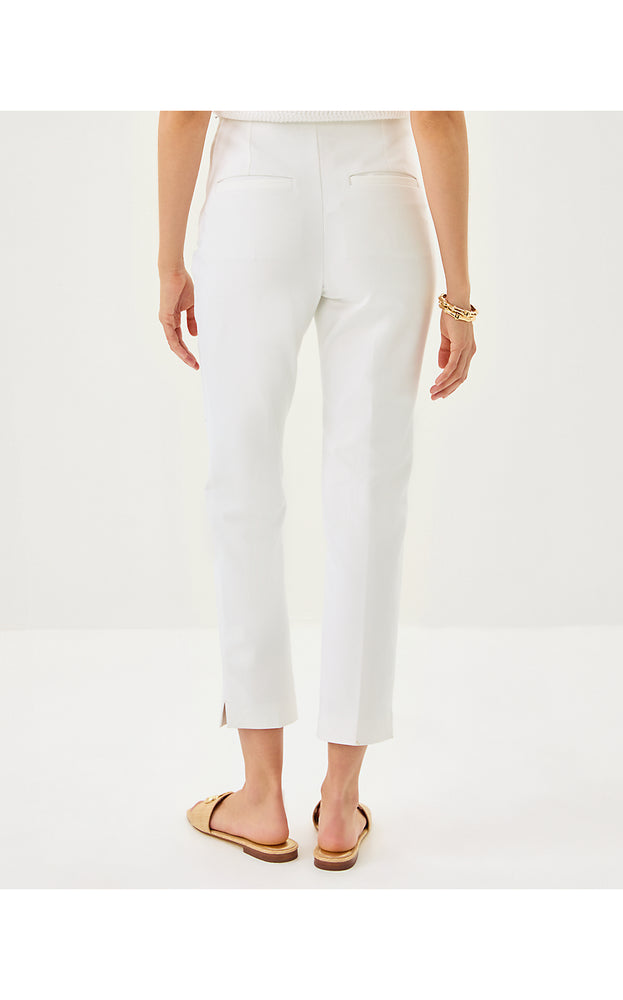 27" Nancee High Rise Crop Pant - Resort White