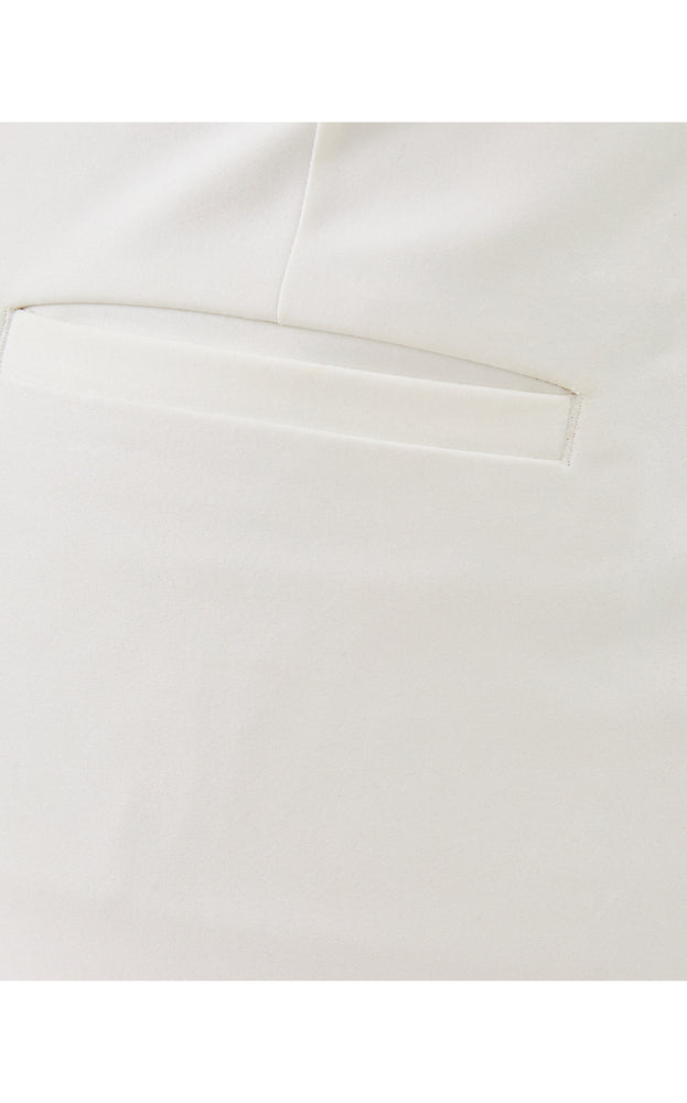 27" Nancee High Rise Crop Pant - Resort White