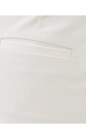 27" Nancee High Rise Crop Pant - Resort White