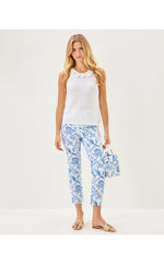 27" Nancee High Rise Crop Pant - Resort White Barefoot Beachcombers
