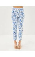 27" Nancee High Rise Crop Pant - Resort White Barefoot Beachcombers