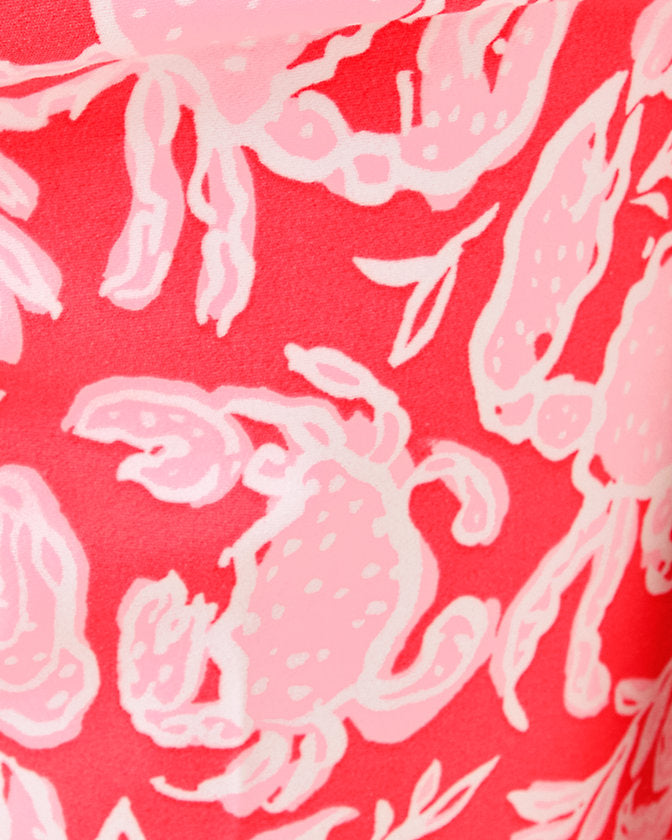 27" Nancee High Rise Crop Pant - Sunbaked Cane Coral Crab Collab