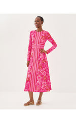 Zelena UPF 50+ Dress - Sun Shell Pink Big Party Engineered ChillyLilly