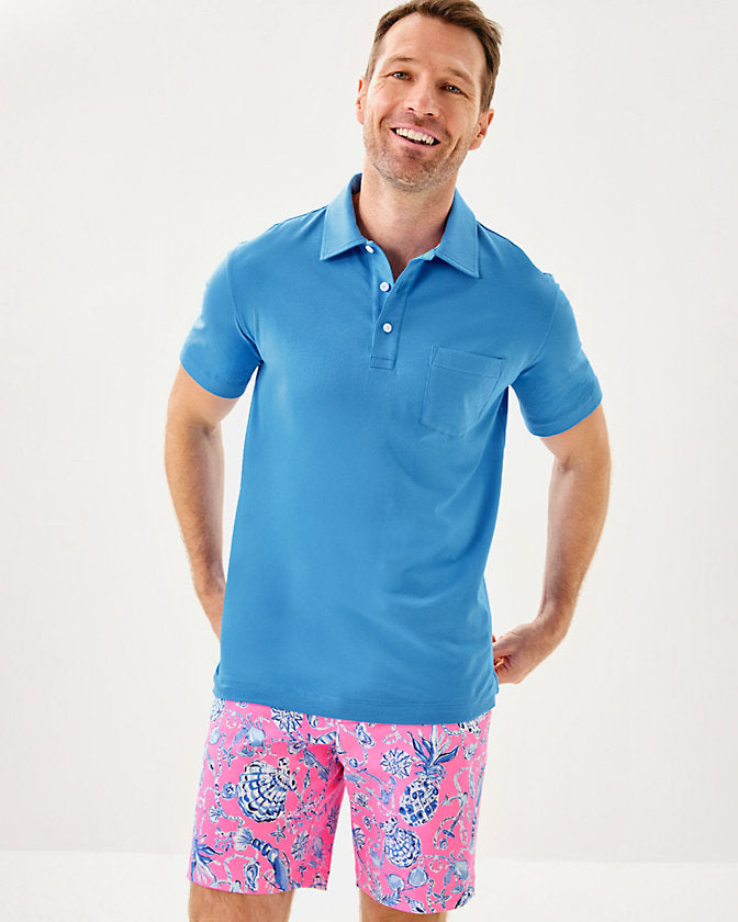 Men's Stuff Aarons Polo - Sunwashed Blue