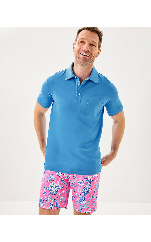 Men's Stuff Aarons Polo - Sunwashed Blue