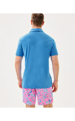 Men's Stuff Aarons Polo - Sunwashed Blue