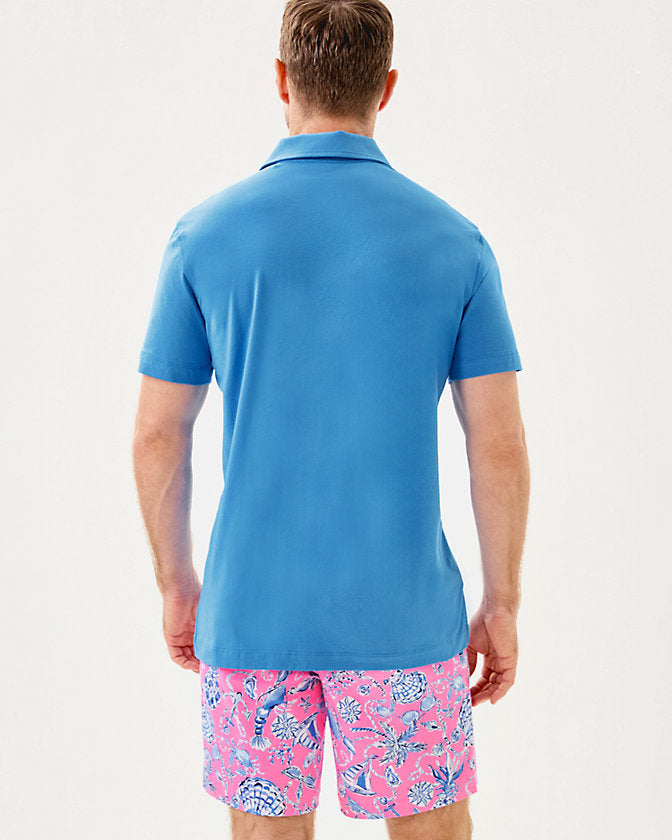 Men's Stuff Aarons Polo - Sunwashed Blue