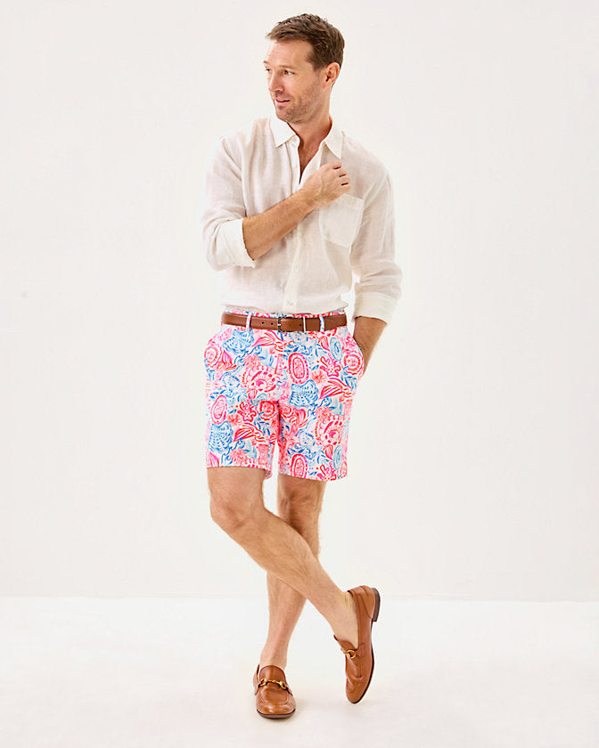 Men's Stuff 8" Volk Stretch Short - Resort White Lil Sun Sea Sand