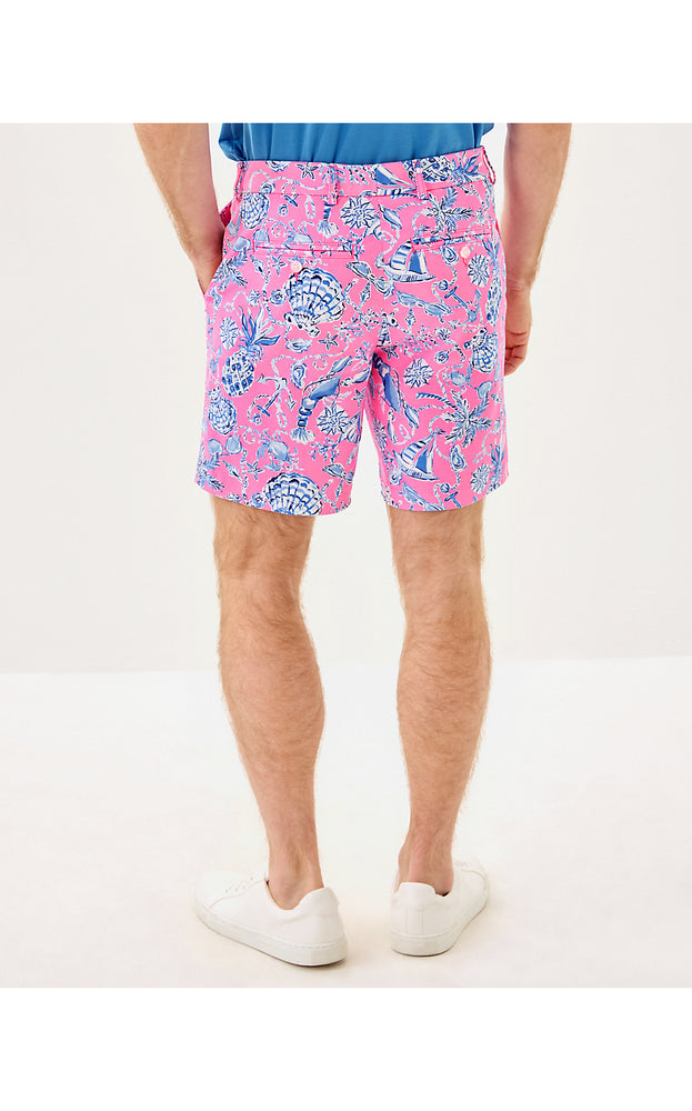 8" Men's Stuff Volk Stretch Short - Rousseau Pink Barefoot Beachcombers