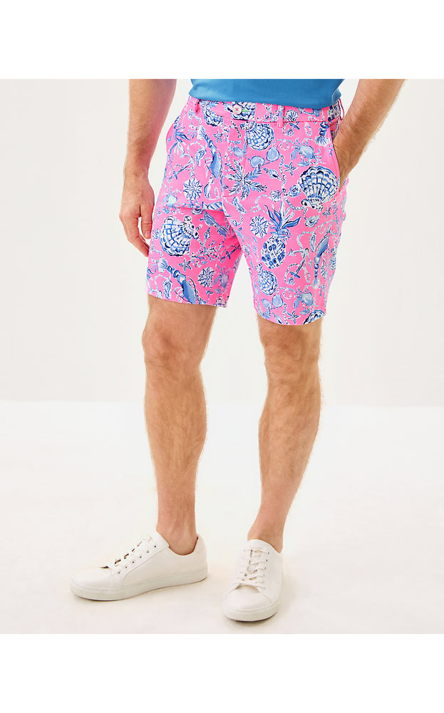 8" Men's Stuff Volk Stretch Short - Rousseau Pink Barefoot Beachcombers
