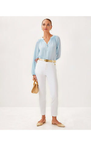 Elsa Silk Top - Bluette