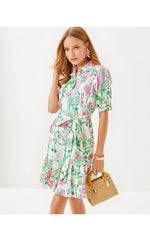 Sashria Dress - Multi Oversized Orchids On The Avenue Allover
