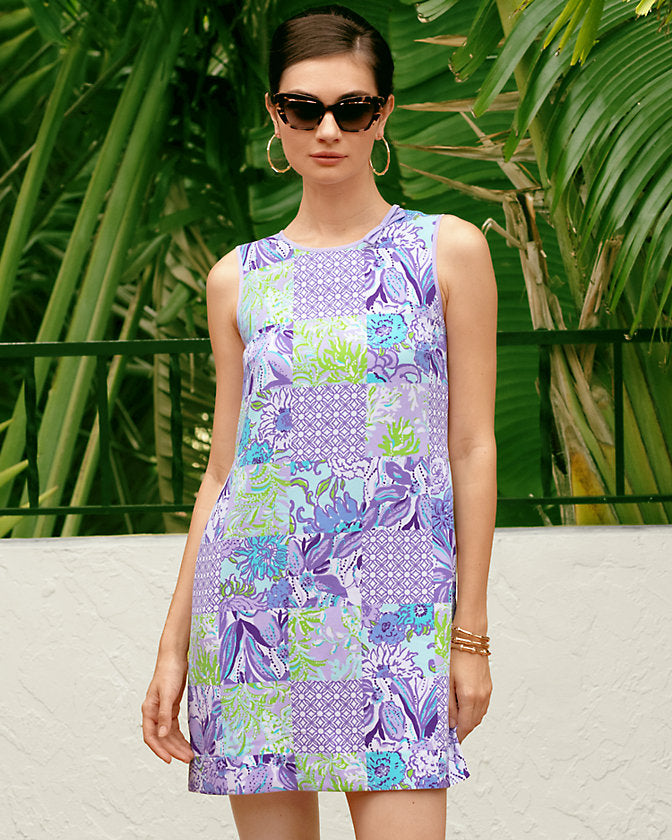 Julienne Shift Dress - Multi - Juicy Story Patch