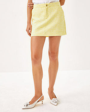 Colette Mini Skort - Finch Yellow - Chic Chick Boucle