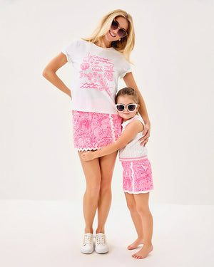Girls Mini Michelina Skort - Conch Shell Pink Penny's Playground