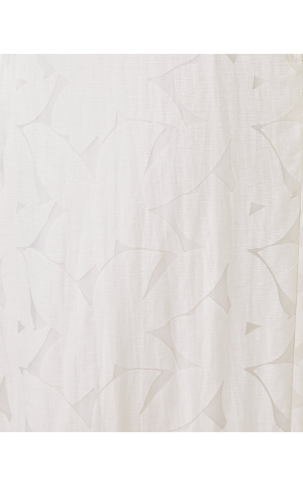Haliey Midi Dress - Resort White - Flora Faille