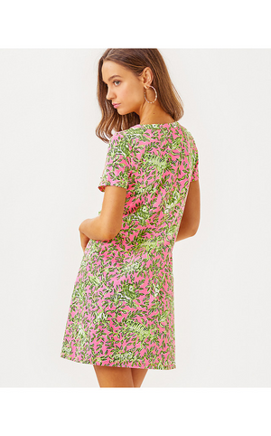 Dev Short Sleeve Dress - Rousseau Pink Mane Character Energy