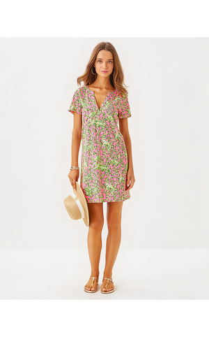 Dev Short Sleeve Dress - Rousseau Pink Mane Character Energy