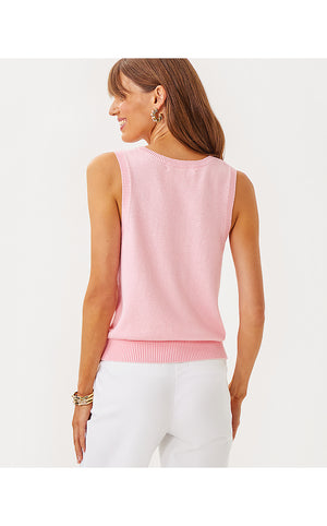 Amalia Sweater Tank - Pink Muse