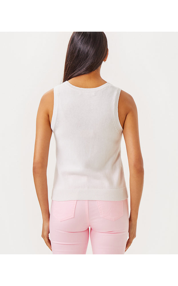 Amalia Sweater Tank - Resort White