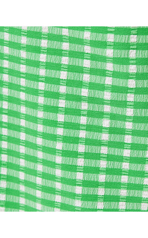 UPF 50+ Luxletic 28" Corso Kick Flare Pant - Fauna Green - Performance Gingham