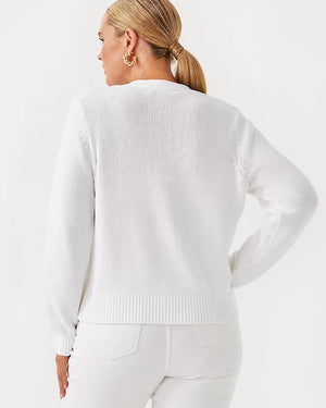 Tippery Cardigan - Resort White