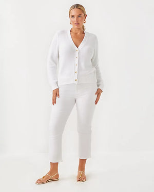 Tippery Cardigan - Resort White