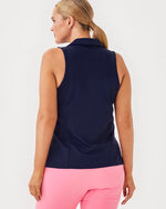 UPF 50+ Luxletic Martina Polo Top - True Navy