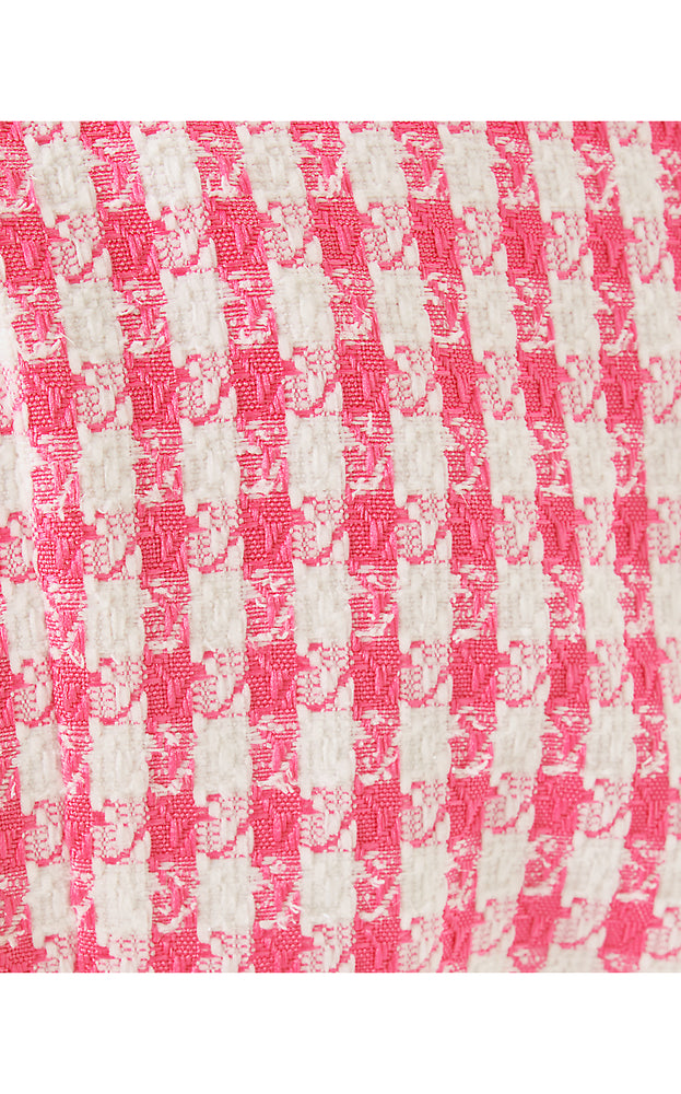 Rohana Boucle Jacket - Rousseau Pink - Charming Check Boucle