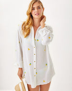 Kwitney Long Sleeve Cover-Up - Honeycomb - Lemon Bee Half Drop