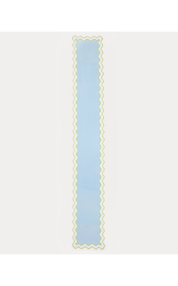 Solid Scalloped Table Runner - Bluette