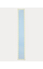 Solid Scalloped Table Runner - Bluette