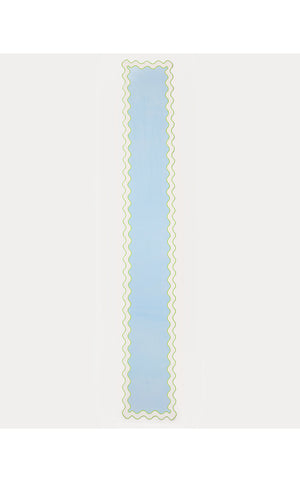 Solid Scalloped Table Runner - Bluette