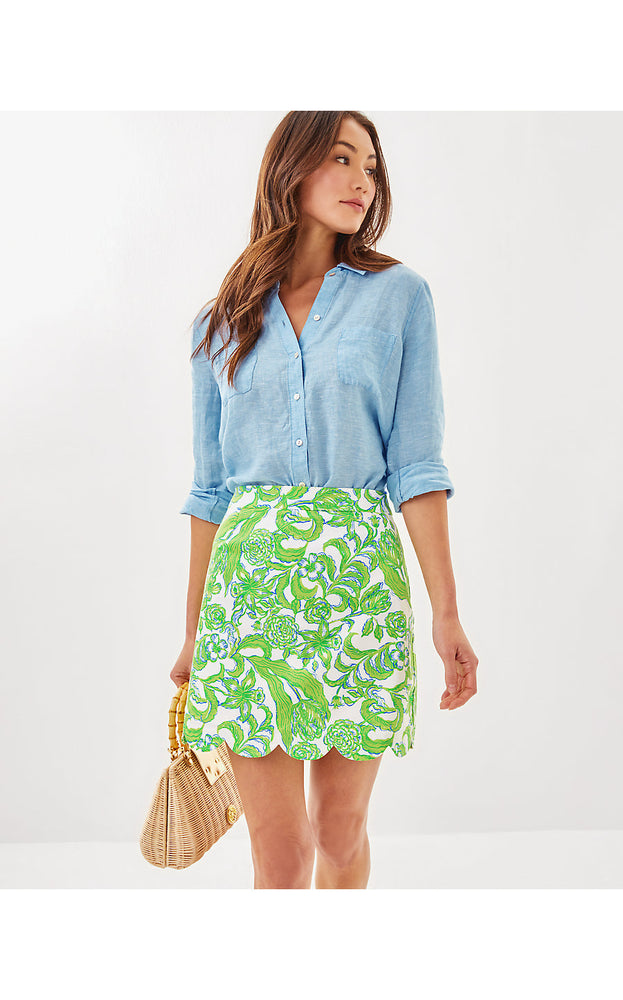 Tropper Mini Skirt - Resort White - Daffodil Hill